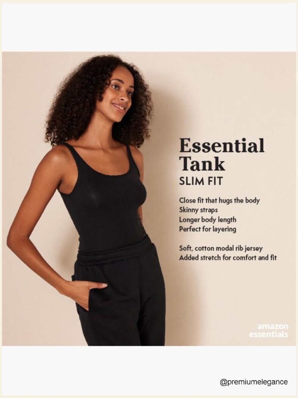 Slim-Fit Cotton Modal Micro Rib Tank Top 2-Pack - Picture 2 of 7